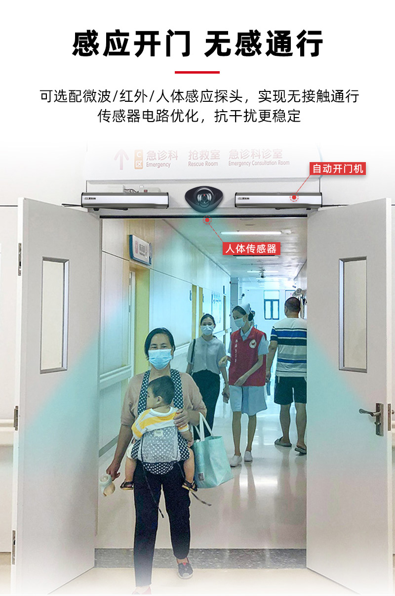智能感應(yīng)無(wú)接觸自動(dòng)開門