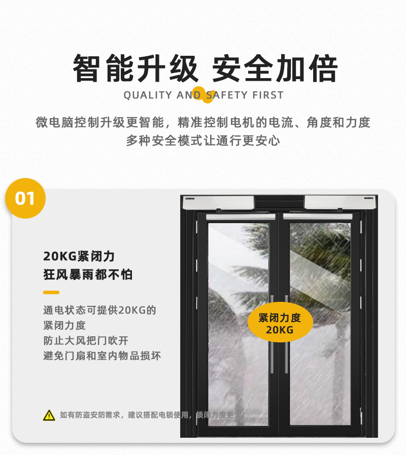 智能升級(jí)，安全加倍：20kg緊閉力