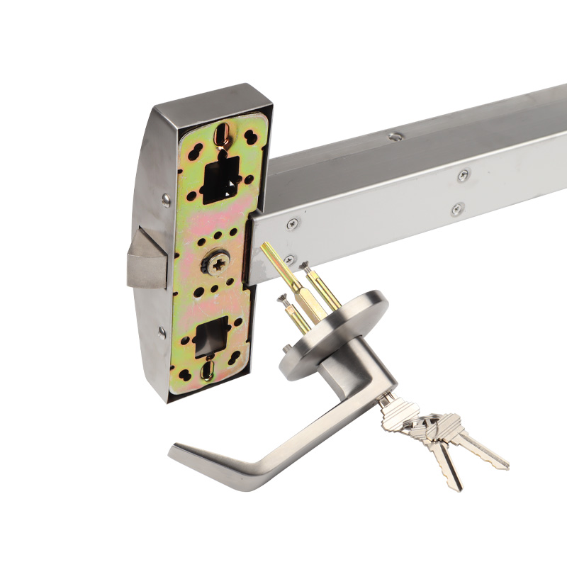 隱藏式逃生門鎖 暗藏推桿鎖天地桿內(nèi)置 304不銹鋼 金捍力