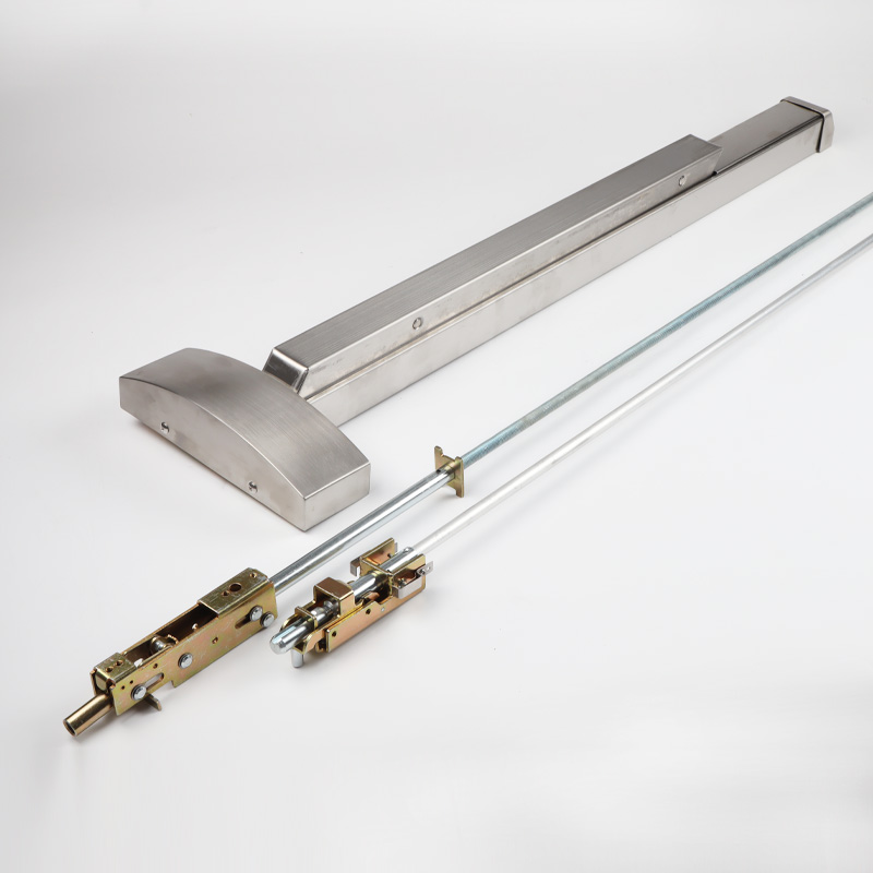 隱藏式逃生門鎖 暗藏推桿鎖天地桿內(nèi)置 304不銹鋼 金捍力