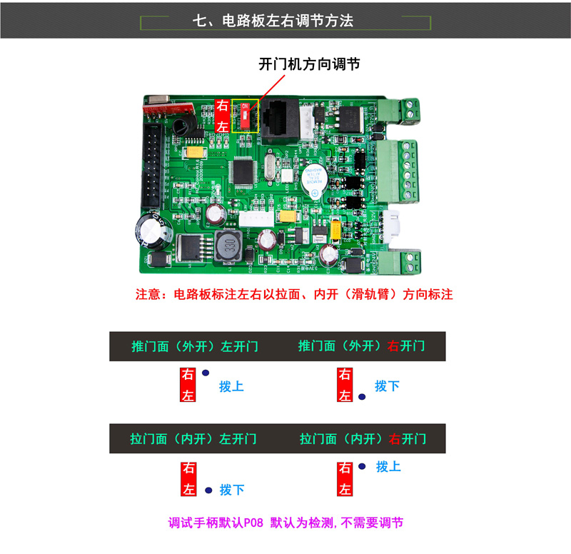 自動平開門機(jī)左右門選擇