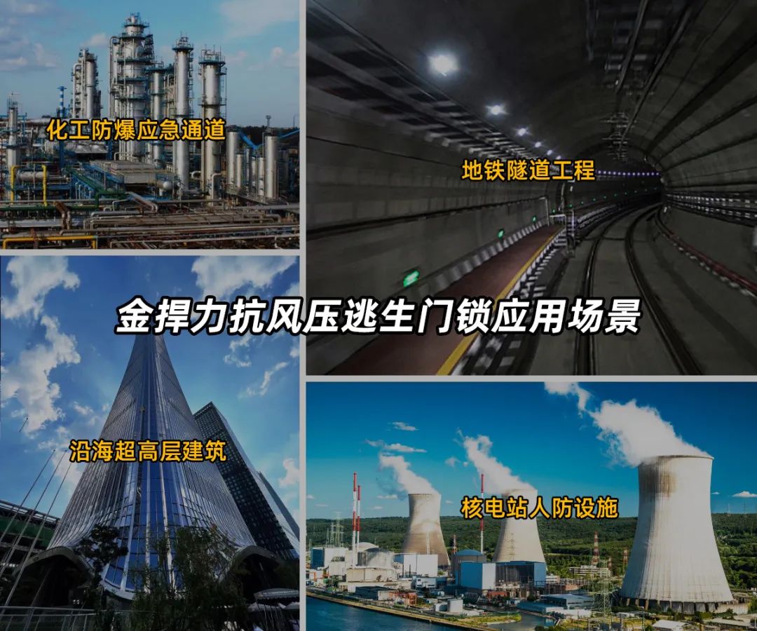 金捍力抗風(fēng)壓逃生門鎖應(yīng)用場景