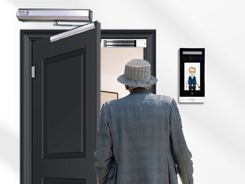 防火門人臉識別門禁方案 免接觸無障礙智能通行 消防門禁安消一體管理
