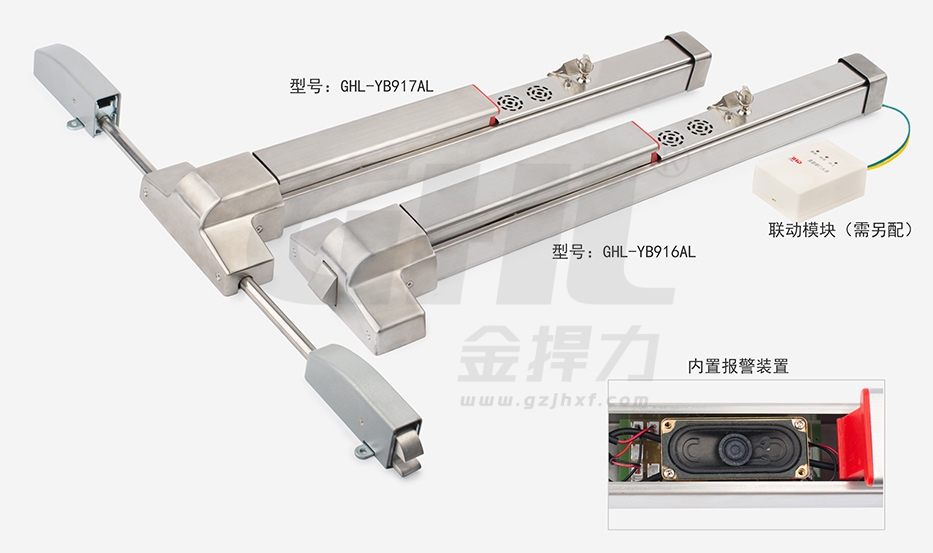 金捍力GHL-YB916AL聯(lián)動(dòng)型不銹鋼語音報(bào)警逃生門鎖