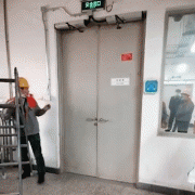 防火門自動化改造自動平開門機·北京地鐵變電站